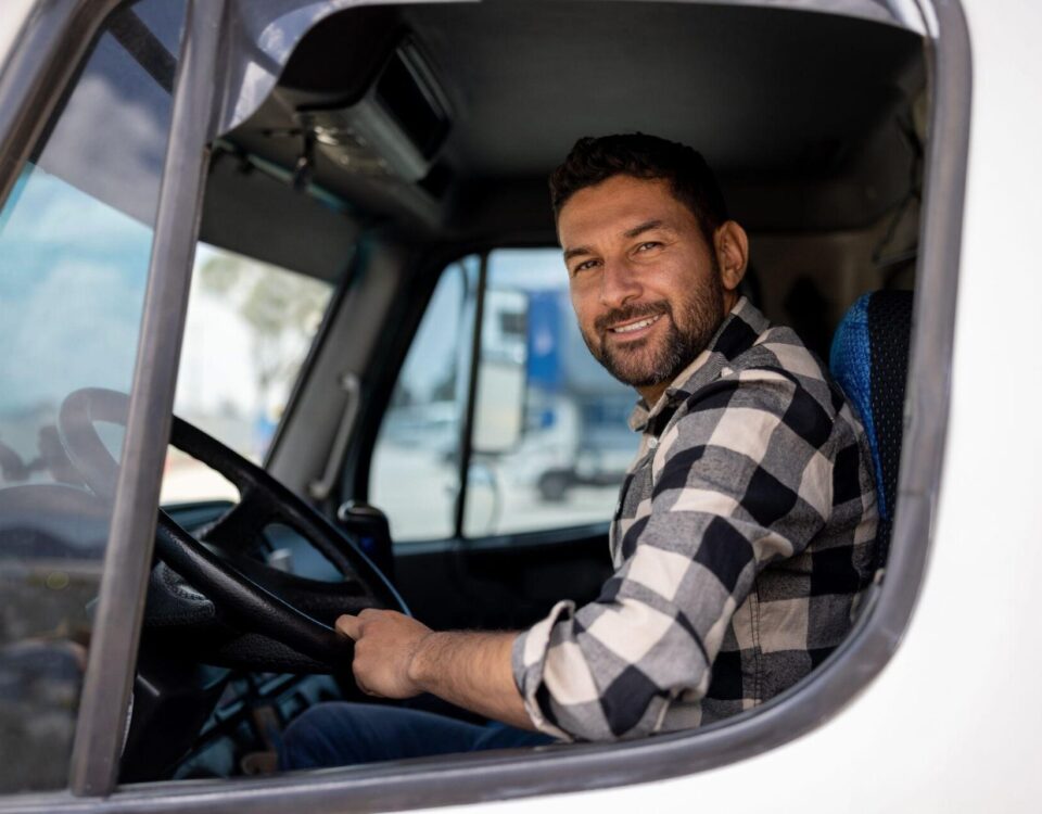 driver in the van
